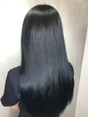 ブルーブラック メッシュで青濃いめ