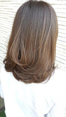 グラデーションカラー　ブラウン/30代40代50代
