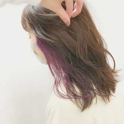 インナーカラー　バイオレット