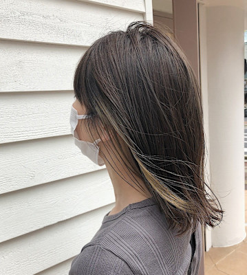 インナーカラー　グレージュ