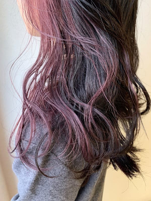 インナーカラー　バイオレット