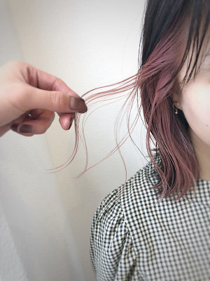 インナーカラー　バイオレット