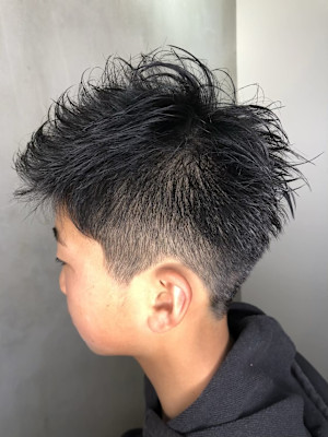 アップバングショート