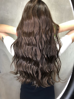 ロング透明感　グレ