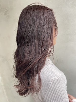 ミディアム　スタイル　巻髪レイヤー