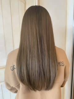 ロング　ベージュ　アッシュベージュ