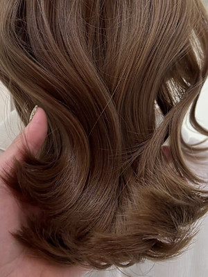 ブリーチ1回orブリーチ無しダブルカラーでこっくりベージュ