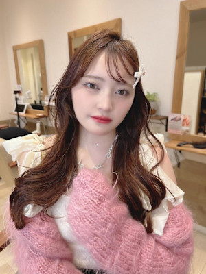 姫カットカールセミディシアーカラー