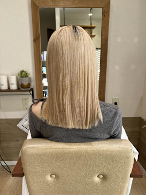 姫カットカールセミディシアーカラー