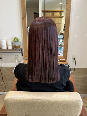 姫カットカールセミディシアーカラー