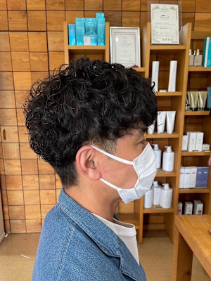 ダークアッシュ/アッシュブラック/カルマパーマ