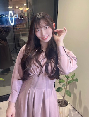 ナチュラルな韓国風7/顔まわりレイヤーカット/担当仙波