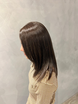 透明感グレージュ