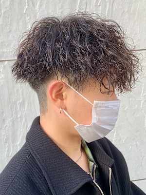 ツイストスパイラルパーマツイストパーマメンズマッシュパーマ