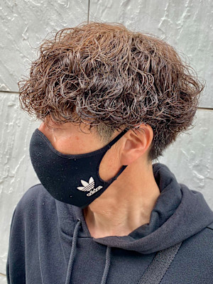 ツイストスパイラルパーマツイストパーマメンズマッシュパーマ