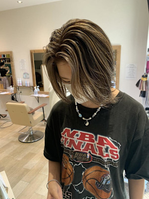 姫カットカールセミディシアーカラー