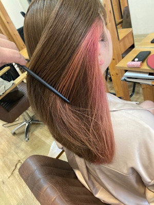 お客様髪質改善データ1329(インナーカラー)