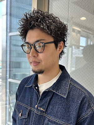 スパイキーショート×仏陀パーマ