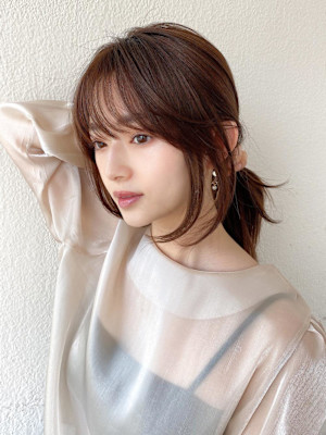 美髪/髪質改善/韓国/切りっぱなしボブ/フェイスレイヤー