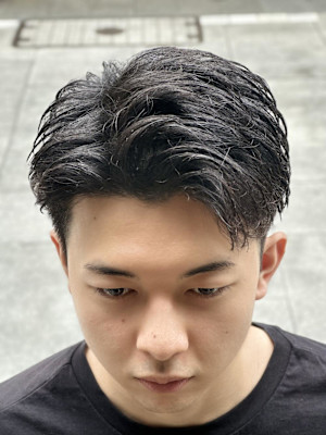 メンズショート　ビジネスカット　爽やか