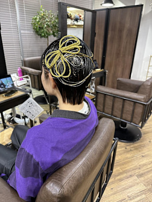 ヘアセット　ヘアアレンジ　結婚式ヘア　ハーフアップ