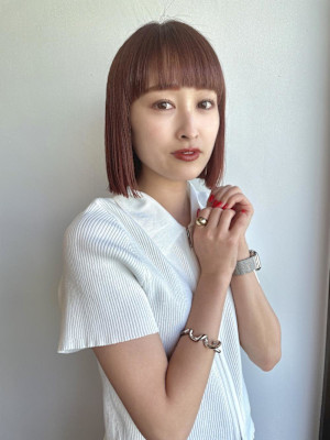 縮毛矯正で魅せるボブ