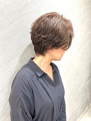 大人のゆるパーマ×ローライト30代/40代/50代