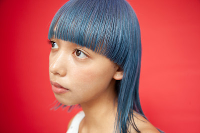 ブリーカラー　ワイドバング　ブリーチカラー　ミディアム