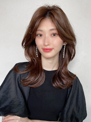 美髪/髪質改善/韓国/切りっぱなしボブ/フェイスレイヤー