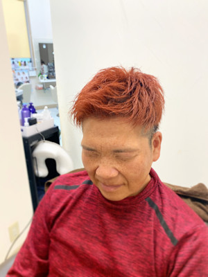 アップバングショート