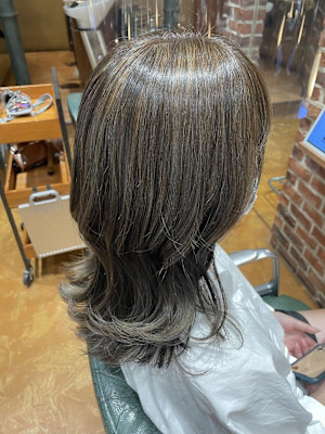 【佐須田】の 白髪ぼかしハイライト◎！おしゃれヘアカラー