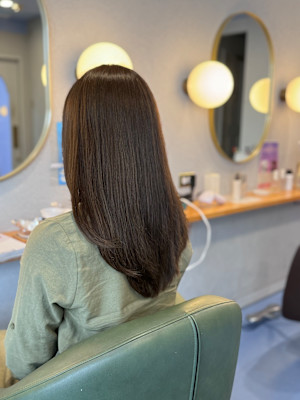 #ココアベージュ　#ショコラベージュ　#フェミニンロング