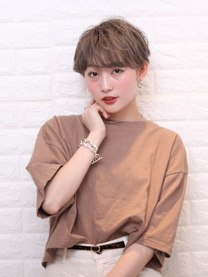 ハンサムショート　大人めワンカール