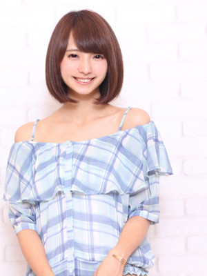 美髪で結べるボブスタイル　カジュアルカラー