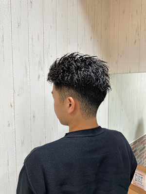 ツイストパーマ/フェードカット/メンズパーマ