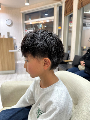 キッズパーマ/キッズカット/ツイストスパイラルパーマ