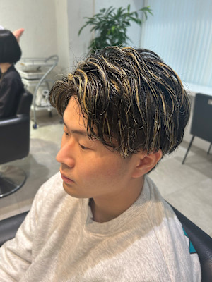 メンズ　ハイライト