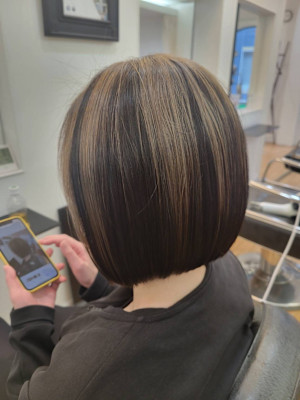 アンブレラカラー　ショート/20代/30代