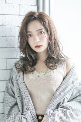 コテ巻き風デジタルパーマ