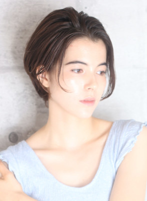 40代50代似合わせ小顔美髪シアーカラーカールショート