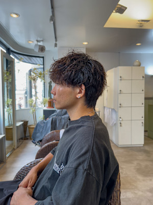 2way緩めツイストスパイラル×メンズマッシュウルフ