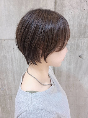 やわらか丸みショートボブ