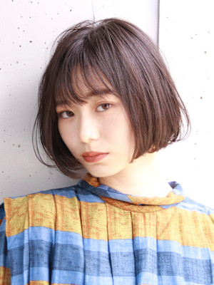 ショートボブ/セミディカール/シアーカラー