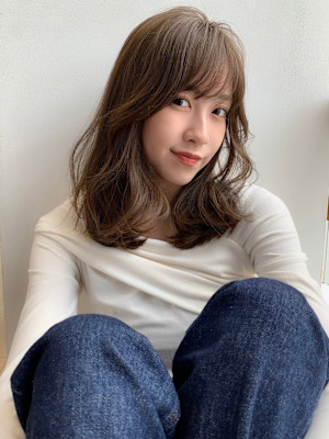 20代30代大人可愛い小顔デジタルパーマナチュラル毛先パーマ