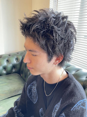 メンズ/スパイキーショート/パーマ/高橋