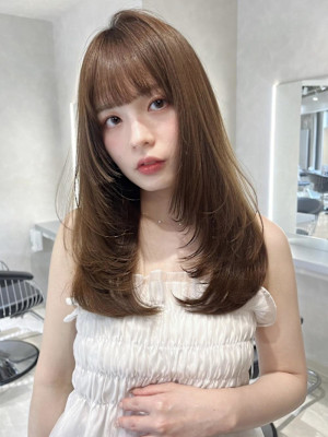 ツヤ髪/透明感カラー/ザクザクレイヤー/似合わせカット