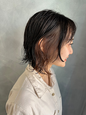 ブリーチなしインナーカラー Akane