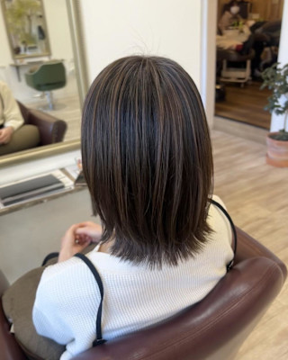 アンブレラカラー/デザインカラー/アッシュブラウン