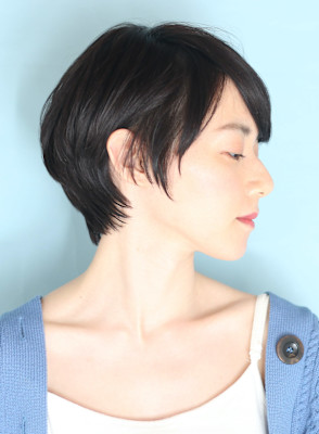 40代50代似合わせ小顔美髪シアーカラーカールショート