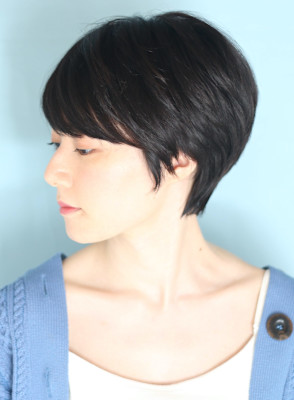 40代50代似合わせ小顔美髪シアーカラーカールショート
